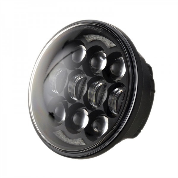 2019 New Brightest DOT Approved 80W Osram Chips 5-3/4" 5.75" Round LED Projection Headlight for Harley Motorcycles