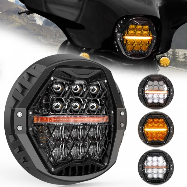 DOT Approved 1000% Bright 120W 7'' Motorcycles LED...