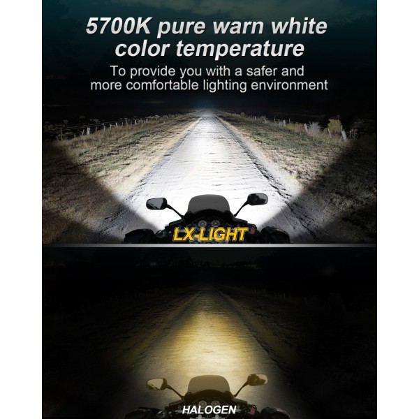 DOT Approved 1000% Bright 120W 7'' Motorcycles LED Headlight with Amber Turn Signal Compatible with Road King Road Glide Street Glide Electra Glide Ultra Limited Trike Heritage Softail Fat Boy Yamaha